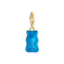 Thomas Sabo x HARIBO aranyozott kék gumimaci női charm