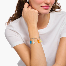 Thomas Sabo x HARIBO narancssárga gumimaci női charm