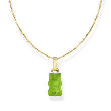 Thomas Sabo x HARIBO zöld gumimaci aranyozott női nyaklánc