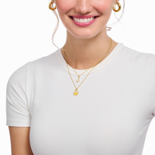 Thomas Sabo aranyozott női nyaklánc G betű medállal