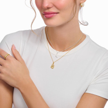 Thomas Sabo ezüst női nyaklánc L betű medállal