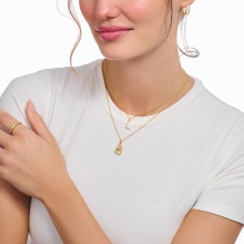 Thomas Sabo aranyozott női nyaklánc X betű medállal