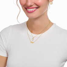 Thomas Sabo aranyozott női nyaklánc Y betű medállal