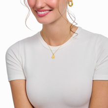 Thomas Sabo aranyozott női nyaklánc tappancs medállal