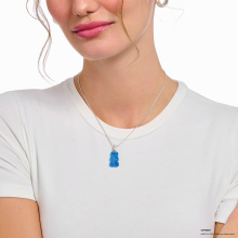 Thomas Sabo x HARIBO kék gumimaci női medál