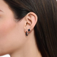 Thomas Sabo Fekete kereszt női fülbevaló