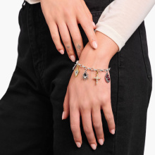 Thomas Sabo ezüst karkötő medálokkal