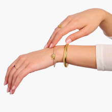 Thomas Sabo aranyozott rózsarománc karkötő