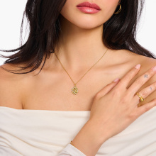 Thomas Sabo aranyozott rózsarománc nyaklánc