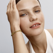 Pandora Gravírozható lemezes szemes karkötő