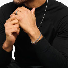 Thomas Sabo nagyméretű rózsa ezüst női karkötő