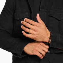 Thomas Sabo női aranyozott gyűrű láncszemekkel