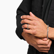 Thomas Sabo női ezüst gyűrű láncszemekkel