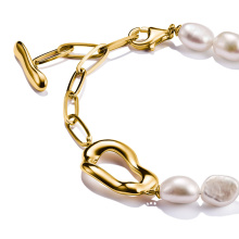 Thomas Sabo Natural Beauty aranyozott női gyöngy karkötő 