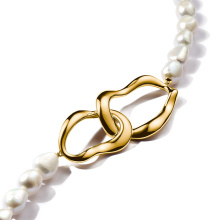 Thomas Sabo Natural Beauty aranyozott női gyöngy nyaklánc