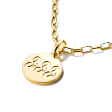 Thomas Sabo 333-as angyalszámú medál kövekkel, aranyozott