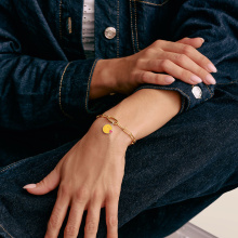 Thomas Sabo Connect SMILEYWORLD® sárga puszi emoji charm