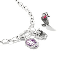 Thomas Sabo Ezüst Wednesday connect fekete varjú medál