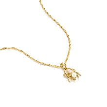Thomas Sabo Aranyozott nyaklánc gyöngy és pók medállal