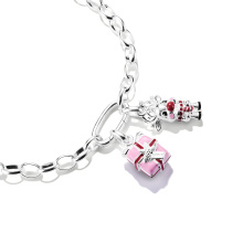 Thomas Sabo Ezüst rózsaszín ajándékdoboz connect medál 