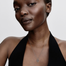 Pandora Szikrázó szív lakat medálos nyaklánc