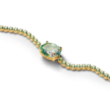 Pandora Bridgerton pillangó húzózsinóros aranyozott teniszkarkötő