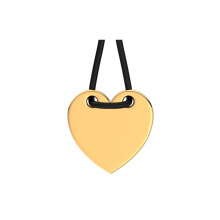 Pandora Gravírozható szív fekete zsinóros sliding karkötő