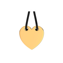 Pandora Gravírozható szív fekete zsinóros sliding karkötő