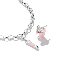 Thomas Sabo rózsaszín matcha tea charm