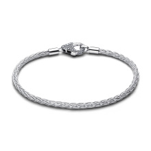 Pandora Pavé kapcsos rókafark láncos charm karkötő