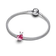 Pandora Rózsaszín csiga charm