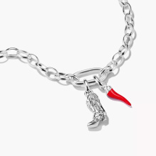 Thomas Sabo piros cornicello charm