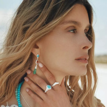 Thomas Sabo Elyndra színes kövek függő fülbevaló