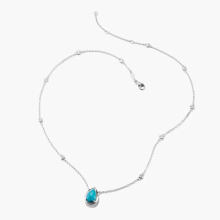 Thomas Sabo Elyndra türkiz csepp köves ezüst nyaklánc 