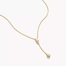 Thomas Sabo áttetsző köves aranyozott Y nyaklánc
