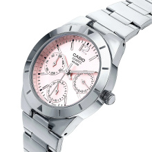 Casio Standard rószaszín számlapos női karóra LTP-2069D-4AVEG