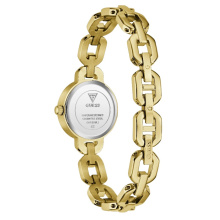 Guess Crystal Recycled Steel sárga arany színű női karóra GW1019L2