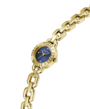 Guess Crystal Recycled Steel sárga arany színű női karóra GW1019L2