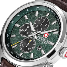 Swiss Military Hanowa Storm zöld számlapos férfi karóra SMWGC0007803