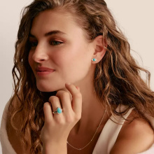 Thomas Sabo türkiz védelmező szem ezüst fülbevaló