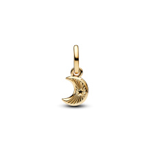 Pandora Fehér félhold mini függő charm