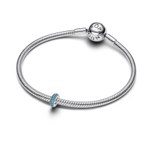 Pandora Jégkék kő spacer charm