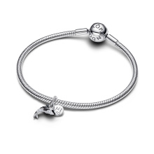 Pandora Kardszárnyú delfin függő charm