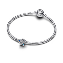 Pandora Áttört szív charm