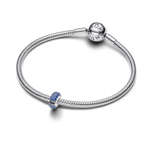 Pandora Királykék kő klip charm