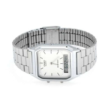 Casio Vintage ezüst színű férfi karóra AQ-230A-7DMQYES