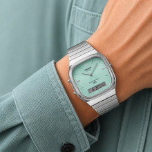 Casio Vintage zöld számlapos unisex karóra AQ-240E-2AEF
