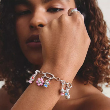 Thomas Sabo Hello Kitty piros szívvel  charm