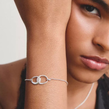 Thomas Sabo "Together" ezüst karkötő fehér cirkóniával
