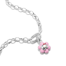 Thomas Sabo Hello Kitty rózsaszín virág connect medál